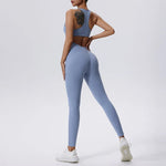 Load image into Gallery viewer, Zippered Contoured One-Piece Yoga Set Performance Wear