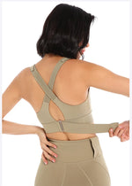 Load image into Gallery viewer, Ultraluxe Bra Front Zip Breathable Contour Sculpting