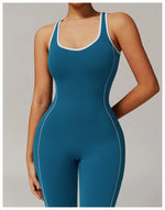 Load image into Gallery viewer, Sculpted Seamless Performance Jumpsuit With Front Zip