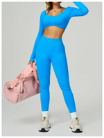 Load image into Gallery viewer, Seamless Contour 2-Piece Contemporary Yoga Set Breathable