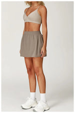 Load image into Gallery viewer, High Waist Contoured Breathable Yoga Short Skirt