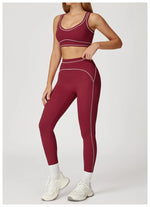Load image into Gallery viewer, 2 Piece Ultra Contour Seamless Yoga Set Performance Weave