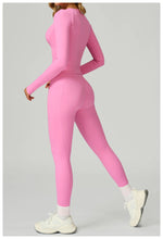 Load image into Gallery viewer, 2 Piece Contoured Breathable Yoga Ensemble Knitwear
