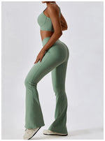 Load image into Gallery viewer, Contour High Waist Flare Leggings With Performance Wear