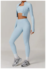 Load image into Gallery viewer, Three Piece Breathable Yoga Tracksuit Pro For Performance