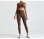 Load image into Gallery viewer, Seamless Two Piece Contour Performance Leggings Set Nylon