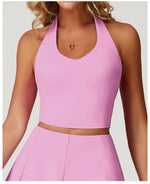 Load image into Gallery viewer, Halter Seamless Yoga Bra Vest with High Performance Fabric