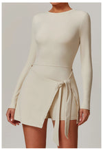 Load image into Gallery viewer, Backless Long Sleeve Contoured Bodysuit Jumpsuit