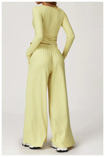 Load image into Gallery viewer, Premium Extended Sleeve Contour Yoga Top Performance