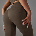 Load image into Gallery viewer, Ribbed Scrunch Contour Seamless High Waist Leggings