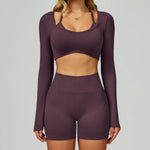 Load image into Gallery viewer, Seamless Contour 2-Piece Contemporary Yoga Set Breathable
