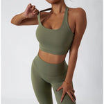 Load image into Gallery viewer, 2 Piece Contouring Sculpted Yoga Ensemble Performance