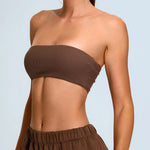 Load image into Gallery viewer, Strapless Moisture-Wicking Contour Yoga Bra for Performance