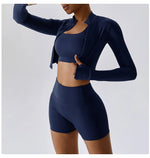 Load image into Gallery viewer, Three Piece Contoured Yoga Set Athleisure Signature