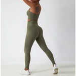 Load image into Gallery viewer, 2 Piece Contouring Sculpted Yoga Ensemble Performance