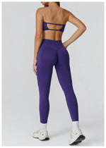 Load image into Gallery viewer, Seamless Contour Yoga Bra Open Back For Athleisure Wear