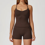 Load image into Gallery viewer, Two Piece Contoured Seamless Performance Athletic Set Nylon