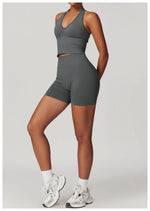 Load image into Gallery viewer, Seamless Contour Performance Fabric Two Piece Yoga Set