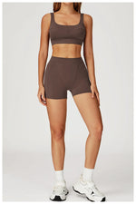 Load image into Gallery viewer, Two-Piece Contoured Breathable Yoga Set Leggings Silhouette