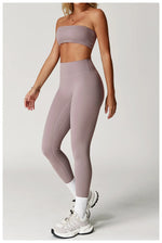 Load image into Gallery viewer, Contoured 2 Piece Yoga Set Breathable Essentials Plus