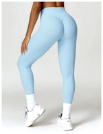 Load image into Gallery viewer, Luxurious High-Waist Contour Seamless Leggings Scrunch