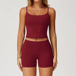 Load image into Gallery viewer, Performance Contour Seamless Two Piece Yoga Bra Set Nylon