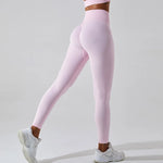 Load image into Gallery viewer, Seamless High Waist Leggings Moisture Wicking Contour