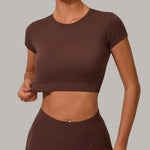 Load image into Gallery viewer, Premium Quick Dry Yoga Tee With Light Weight Sleeves