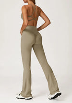Load image into Gallery viewer, Soft Stretch Contour Two Piece Yoga Silhouette Leggings