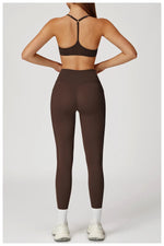 Load image into Gallery viewer, Cross Waist High Rise Contoured Elegance Yoga Leggings