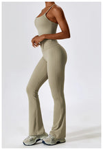 Load image into Gallery viewer, Soft Stretch Contour Two Piece Yoga Silhouette Leggings