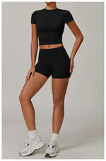 Load image into Gallery viewer, 2 Piece Seamless Yoga Set Performance Leggings Luxe