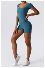 Load image into Gallery viewer, Soft Premium Contoured All In One Yoga Bodysuit Sleeves