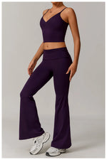 Load image into Gallery viewer, 2 Piece Seamless Contour Yoga Set Nylon Spandex Blend