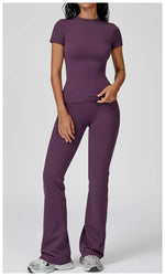 Load image into Gallery viewer, 2 Piece Seamless Yoga Set Performance Leggings Luxe