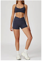 Load image into Gallery viewer, Two Piece Contoured Seamless Performance Athletic Set Nylon