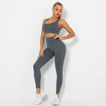 Load image into Gallery viewer, Seamless Contour Two Piece Yoga Set Performance Wear