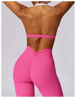 Load image into Gallery viewer, Contoured Halter Breathable Sport Bra Quick Dry Lift