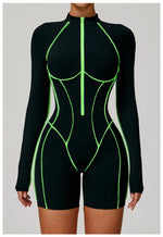 Load image into Gallery viewer, Contoured Zip Front Performance Tracksuit Yoga Set Premium
