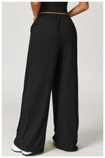 Load image into Gallery viewer, Breathable Contour Drawstring Wide Leg Athletic Pants