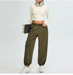 Load image into Gallery viewer, Soft Backless Sculpted Athleisure Crop Top With Sleeves