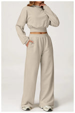 Load image into Gallery viewer, Luxurious 2 Piece Hooded Sweat Shirt Set Winter Wear Cotton