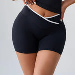 Load image into Gallery viewer, High Rise Contour Performance Shorts With Cross Wise Waist