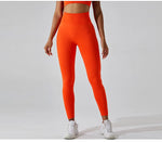Load image into Gallery viewer, Seamless High Waist Leggings Moisture Wicking Contour