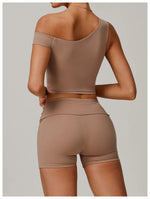 Load image into Gallery viewer, Breathable One Shoulder Sculpted Performance Contour Bra