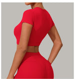 Load image into Gallery viewer, Premium Quick Dry Yoga Tee With Light Weight Sleeves