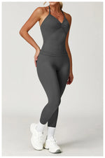 Load image into Gallery viewer, Breathable Contoured Halter Crop Sports Bra With Padding