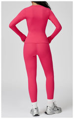 Load image into Gallery viewer, Luxurious Contour 2 Piece Yoga Athleisure Set Nylon