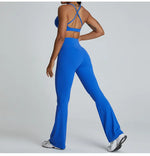 Load image into Gallery viewer, Seamless High Waist Contoured Flare Leggings For Training
