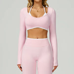 Load image into Gallery viewer, Seamless Ribbed Yoga Top With Breathable Comfort Wear